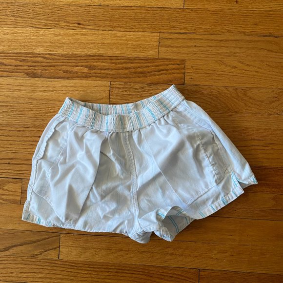 Shorts, Teal & White Striped, Vintage Gap Sport - Picture 3 of 7